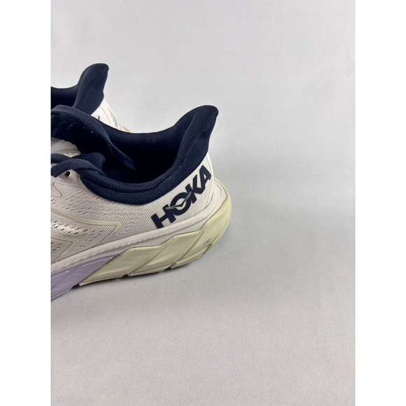 Hoka Arahi 5 Womens Running Shoes White Blue Stability Sneakers SZ 9D - Picture 7 of 13